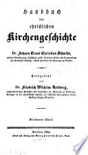 Handbuch der christlichen Kirchengeschichte