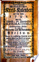 Niederrheinisch-Westphälischer Kreis-Kalender auf das Jahr 1792. Das ist: Historisch- und Genealogischer Schematismus Hochbenennten Kreises, wie auch des Rhenisch-Westphälischen Adels [et]c. [et]c