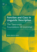 Read Pdf Function and Class in Linguistic Description