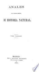 Anales De La Sociedad Espa Ola De Historia Natural