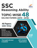 SSC Reasoning Topic-wise 48 Solved Papers (2010-2019) 3rd Edition Book