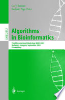 Algorithms In Bioinformatics