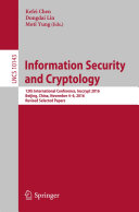 Read Pdf Information Security and Cryptology