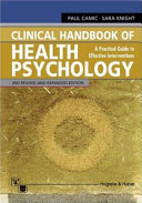 Clinical Handbook Of Health Psychology