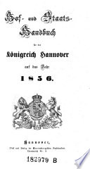Hof- und Staats-Handbuch für das Königreich Hannover