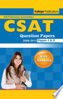 UPSC IAS PRE GENERAL STUDIES & CSAT QUESTION PAPERS WITH ANSWERS (2006-2013)