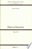 Eliten in Österreich, 1848-1970