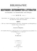 Bibliographie der deutschen Zeitschriftenliteratur