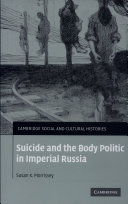 Read Pdf Suicide and the Body Politic in Imperial Russia