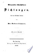 Alexander Puschkin's Dichtungen