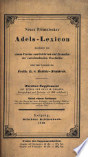 Neues preussisches Adels-Lexicon