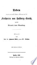 Leben des preussischen General's Freiherrn von Hallberg-Broich, genannt Eremit von Gauting