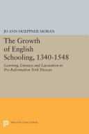 Read Pdf The Growth of English Schooling, 1340-1548