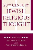 Read Pdf 20th Century Jewish Religious Thought