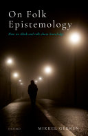 Read Pdf On Folk Epistemology