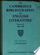 The Cambridge bibliography of English literature  2  1660   1800