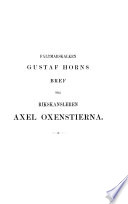 Rikskansleren Axel Oxenstiernas skrifter och brefvexling: bd. Hugo Groth bref 1633-1639