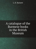 Read Pdf A catalogue of the Burmese books in the British Museum