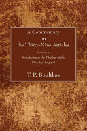 A Commentary on the Thirty-Nine Articles pdf