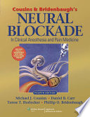 Cousins And Bridenbaugh S Neural Blockade In Clinical Anesthesia And Pain Medicine
