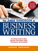 Read Pdf The AMA Handbook of Business Writing