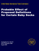 Read Pdf Probable Effect of Proposed Definitions for Certain Baby Socks, Inv. 332-475