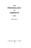 The phonology of German