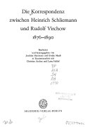 Korrespondenz zwischen Heinrich Schliemann und Rudolf Virchow