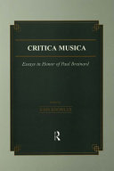 Read Pdf Critica Musica
