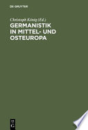 Germanistik in Mittel- und Osteuropa, 1945-1992