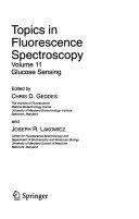 Topics In Fluorescence Spectroscopy Glucose Sensing