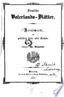 Preussischer Volksfreund ; Ein gemeinnütziges und unterhaltendes Volksblatt für gebildete Leser ; Herausgegeben von C. G. v. Puttkammer