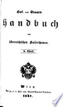 Hof- und staats-handbuch der Österreichisch-ungarischen monarchie ...