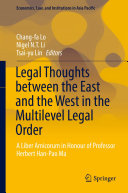 Legal Thoughts between the East and the West in the Multilevel Legal Order pdf