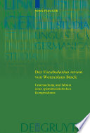 Der 'Vocabularius rerum' von Wenzeslaus Brack