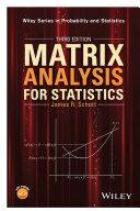Matrix Analysis for Statistics pdf