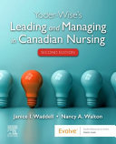 Leading And Managing In Canadian Nursing