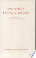 Sympotica Franz Wieacker