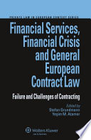 Financial Services Financial Crisis And General European Contract Law