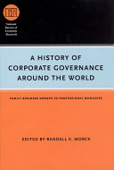 Read Pdf A History of Corporate Governance around the World