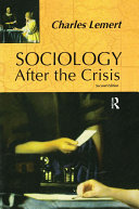 Read Pdf Sociology After the Crisis