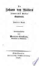 Briefe an Johann von Müller