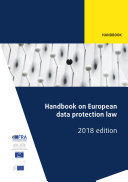 Handbook on European data protection law Book