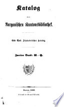 Katalog der Aargauischen Kantonsbibliothek