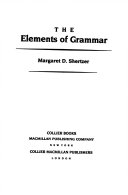 The Elements Of Grammar