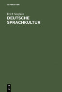 Read Pdf Deutsche Sprachkultur