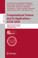 Read Pdf Computational Science and Its Applications – ICCSA 2020