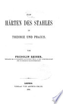 Das H Rten Des Stahles In Theorie Und Praxis