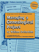 Read Pdf Managing a Genealogical Project