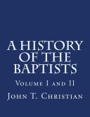 Read Pdf A History of the Baptists Volumes I and II